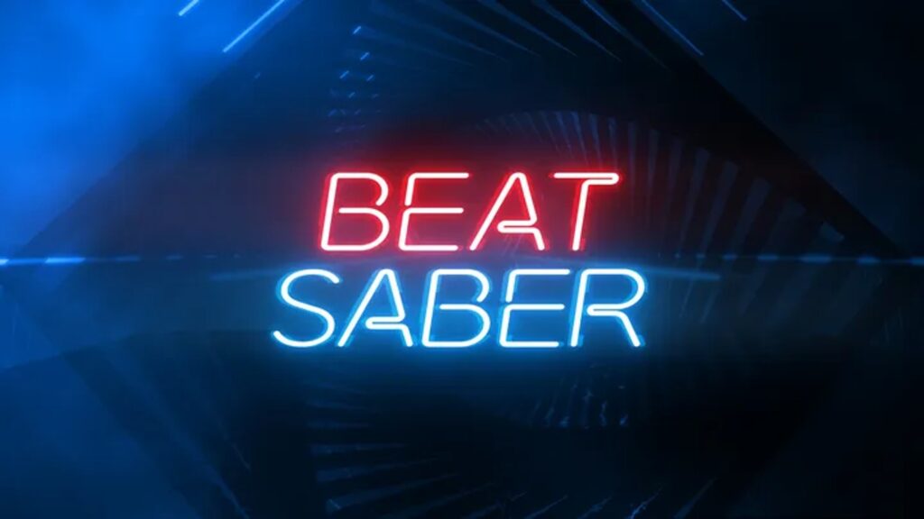 screenshot of the game beat-saber
